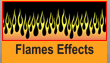 Flames Effects Vinyl Lettering