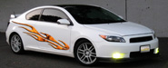 custom cut flame graphics