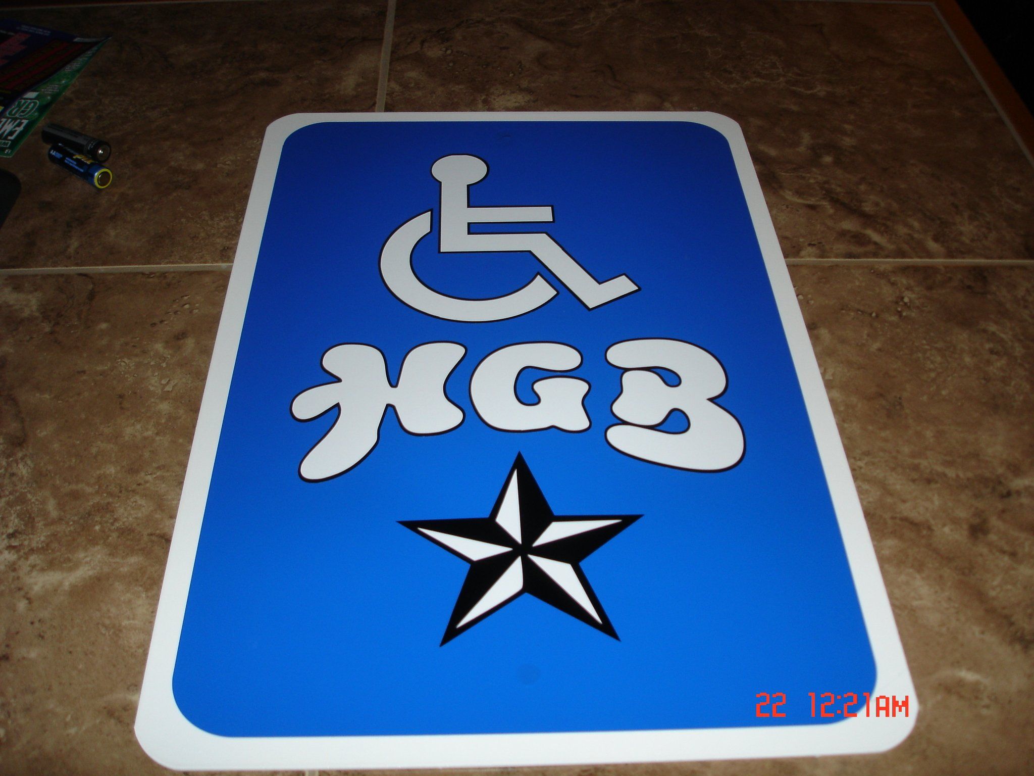 Custom Handicap Sign