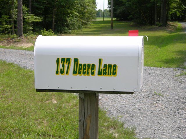 mailbox letteirng