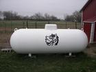 Horse decal on propane tank