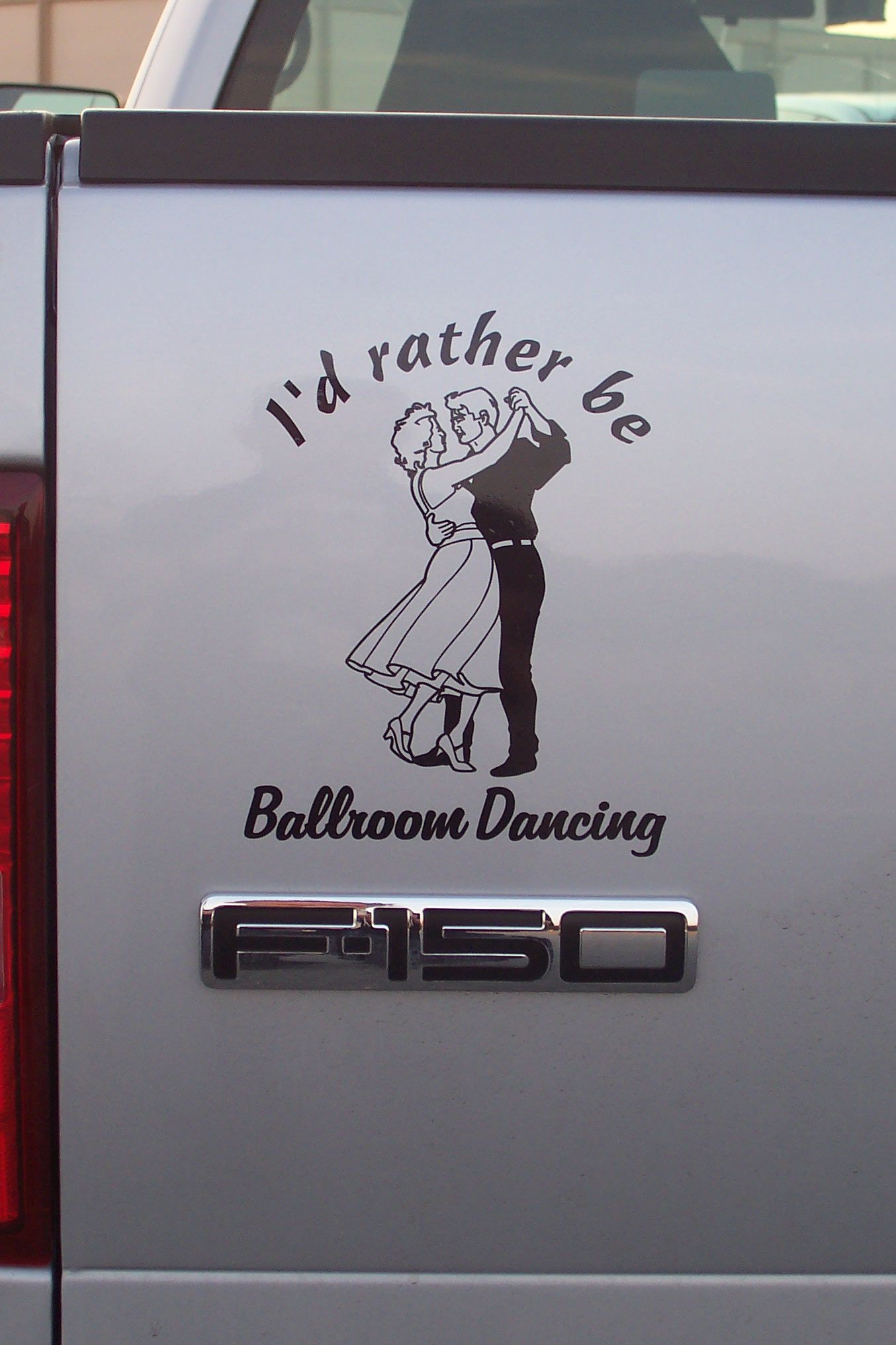 I'd rather be ballroom dancing