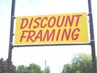 Discount Framing Sign On Highway