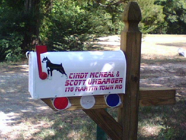 Mailbox lettering