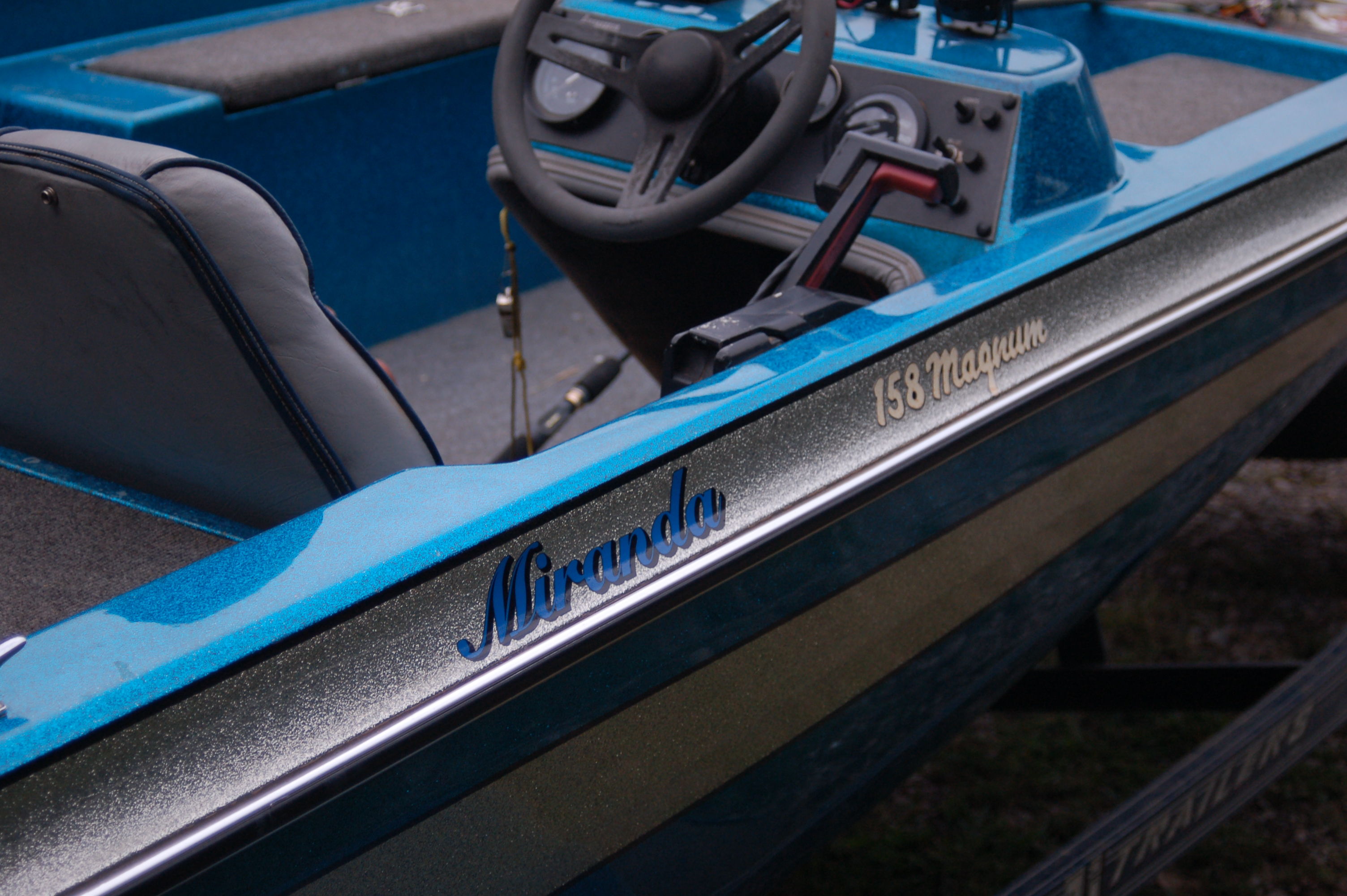 My boat, dedicated to my girls