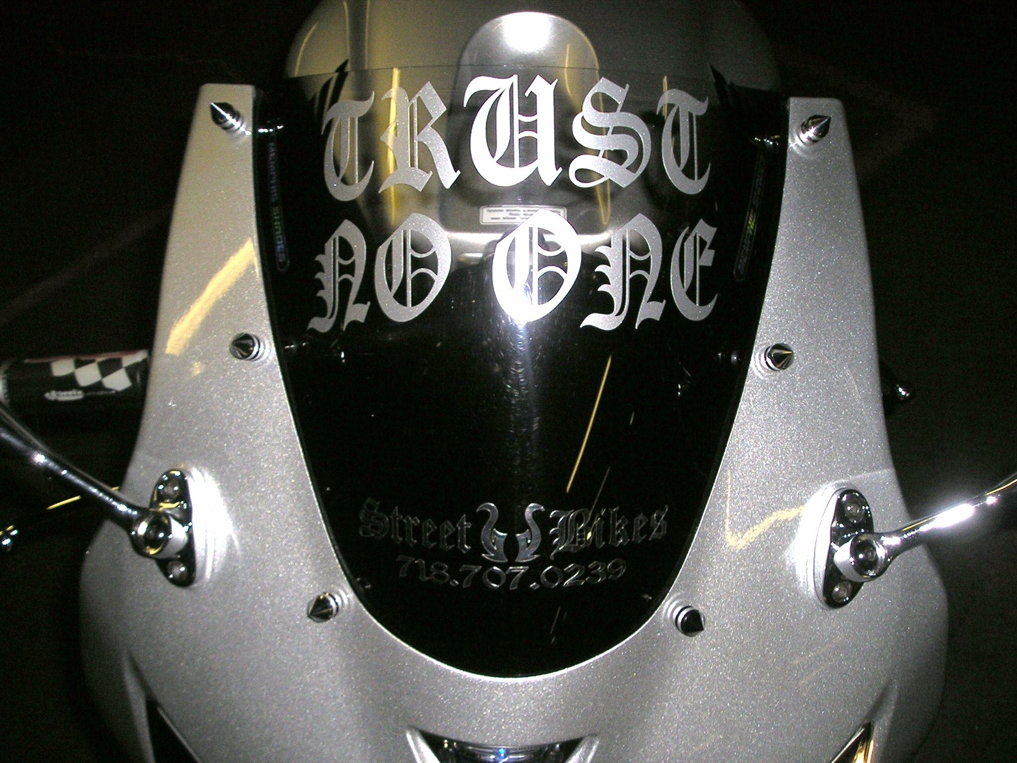 TRUST NO ONE on my custom 05 Honda CBR600RR