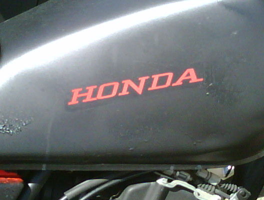 honda decal on my dual sport bike