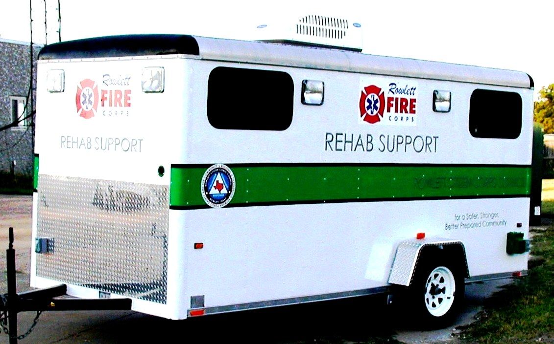 Rowlett Fire Corps Rehab Trailer