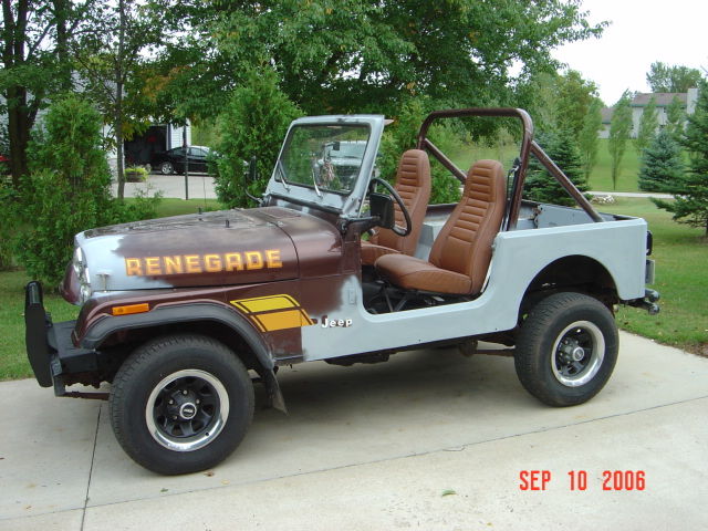 1984 CJ-7 Jeep Renegade lettering