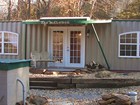 (TAJ MALODGE) The name of my cabin made from two shipping containers