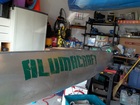 36 inch Aftershock Forest Green on my 17 foot canoe