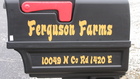 Mail box lettering