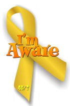 Childhood Cancer Awareness Ribbon