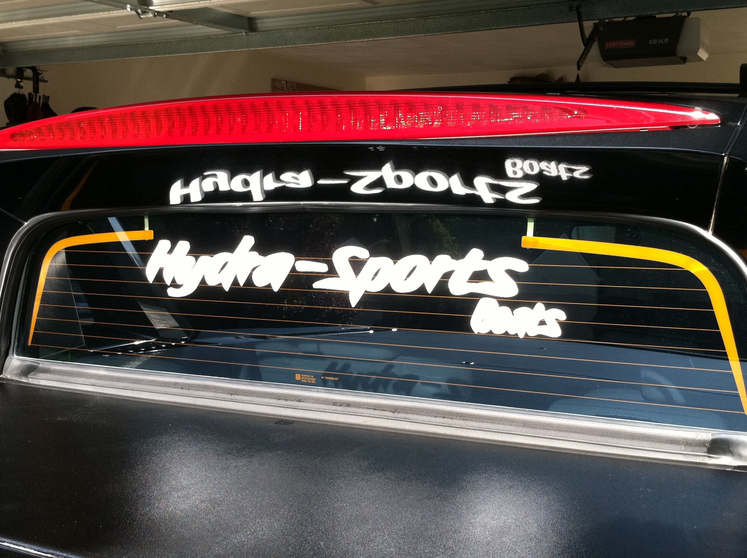 decal installed on my back widnow of my truck