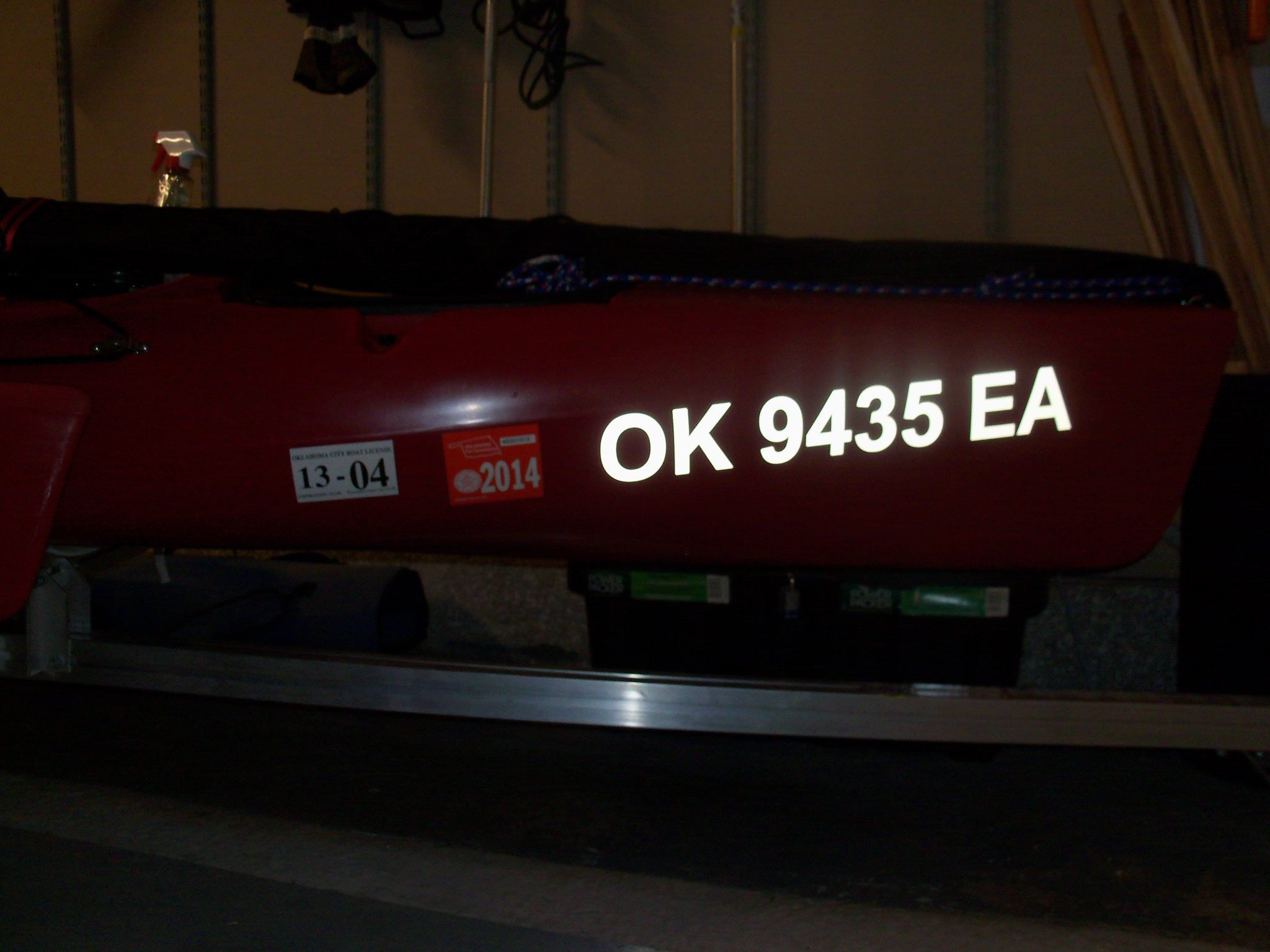 definitely reflective boat numbers