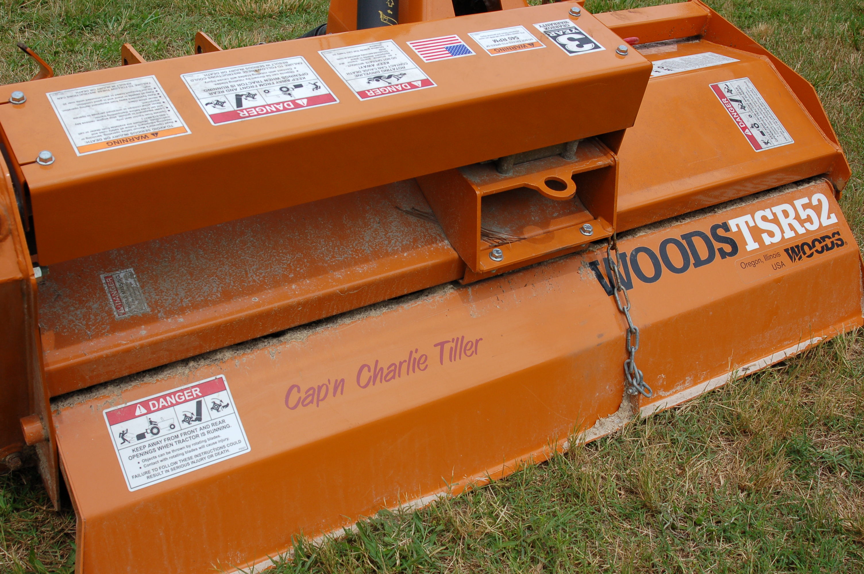 Honorary Name on our farm tiller