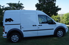 Rhino decal on Ford Transit Connect