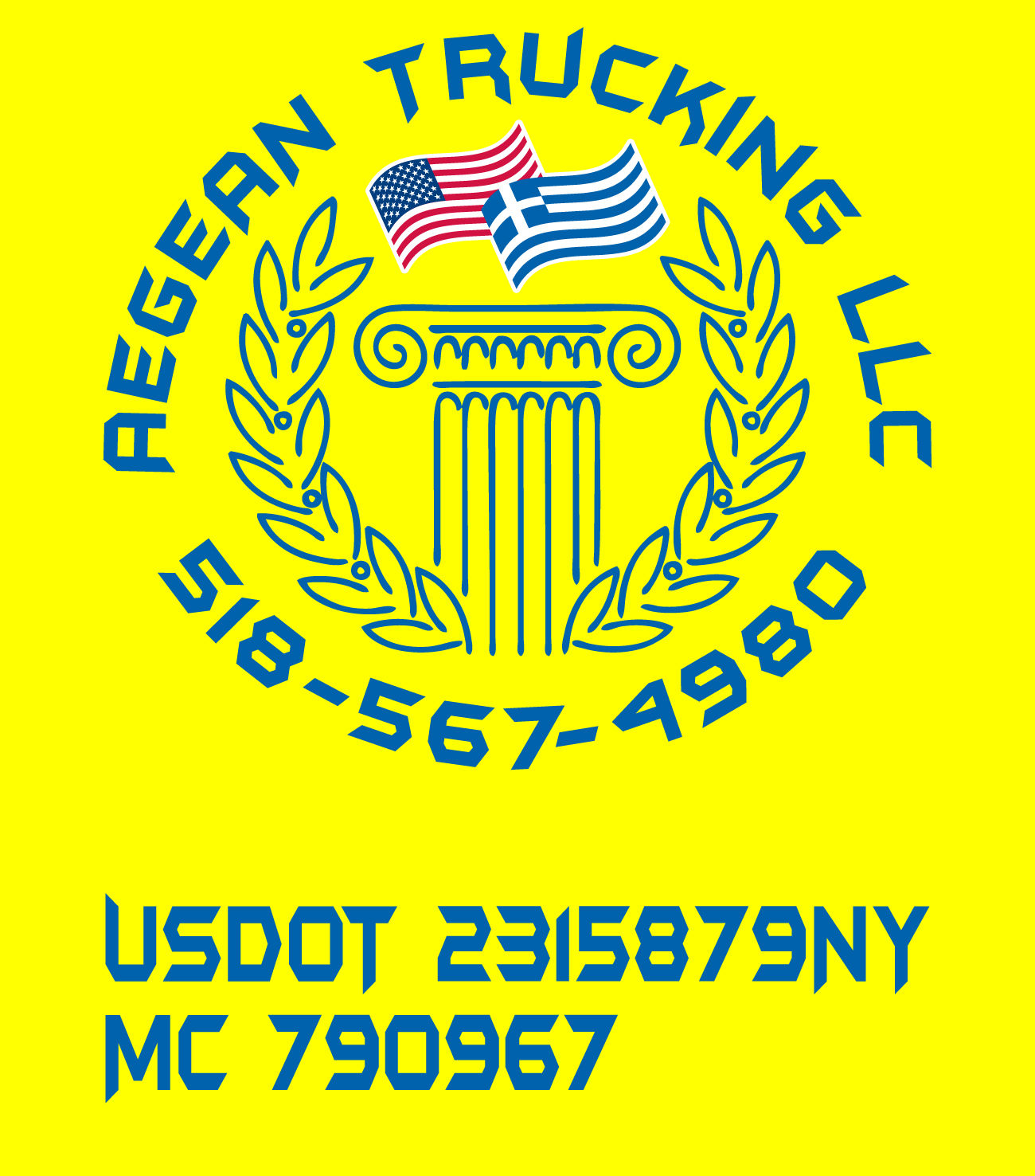 Truck lettering