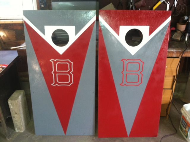 Vinyl Lettering on Cornhole Boards