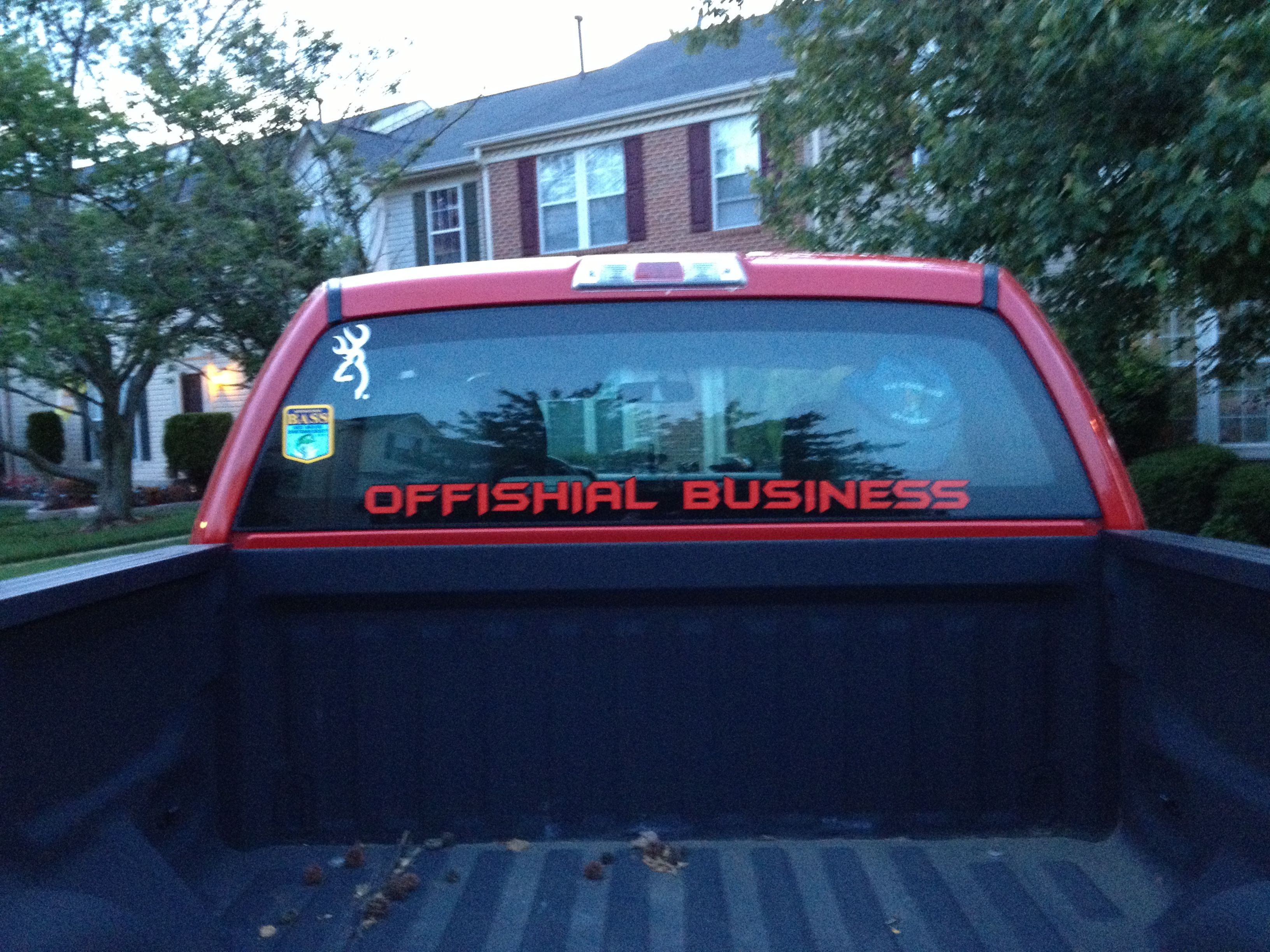 Boup letter decal