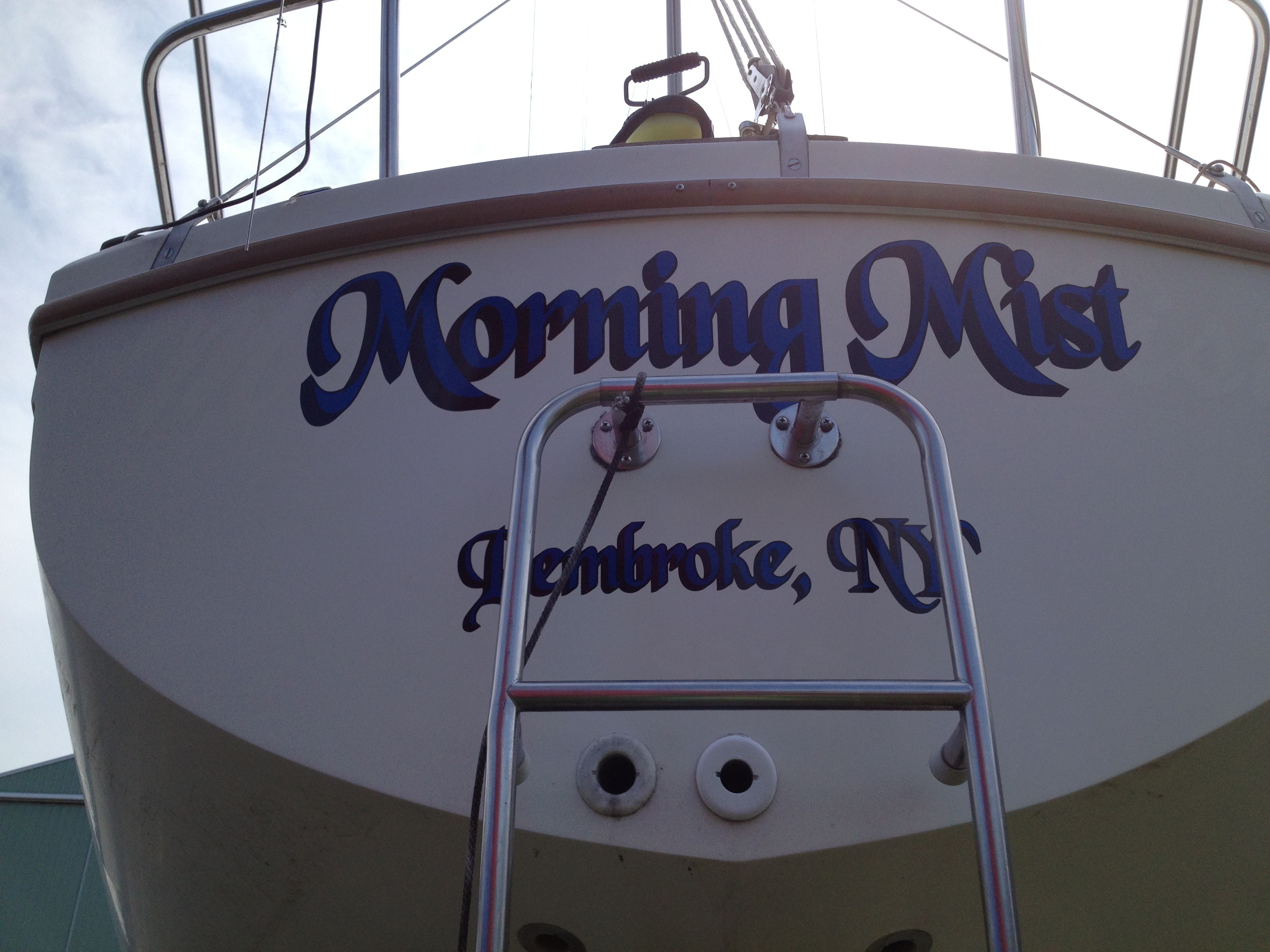 Transom Lettering