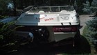 Transom of boat