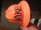 reflective name on hardhat