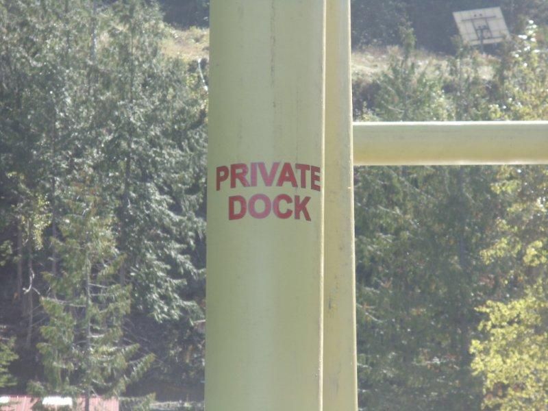 Dock signage - reflective