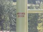 Dock signage - reflective
