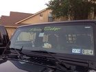 windshield decal 'Honey Badger'
