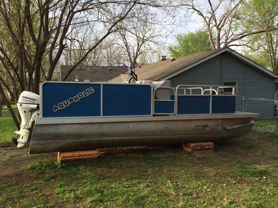 Our refurbished pontoon!