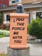 :Lettering on Little Free Library