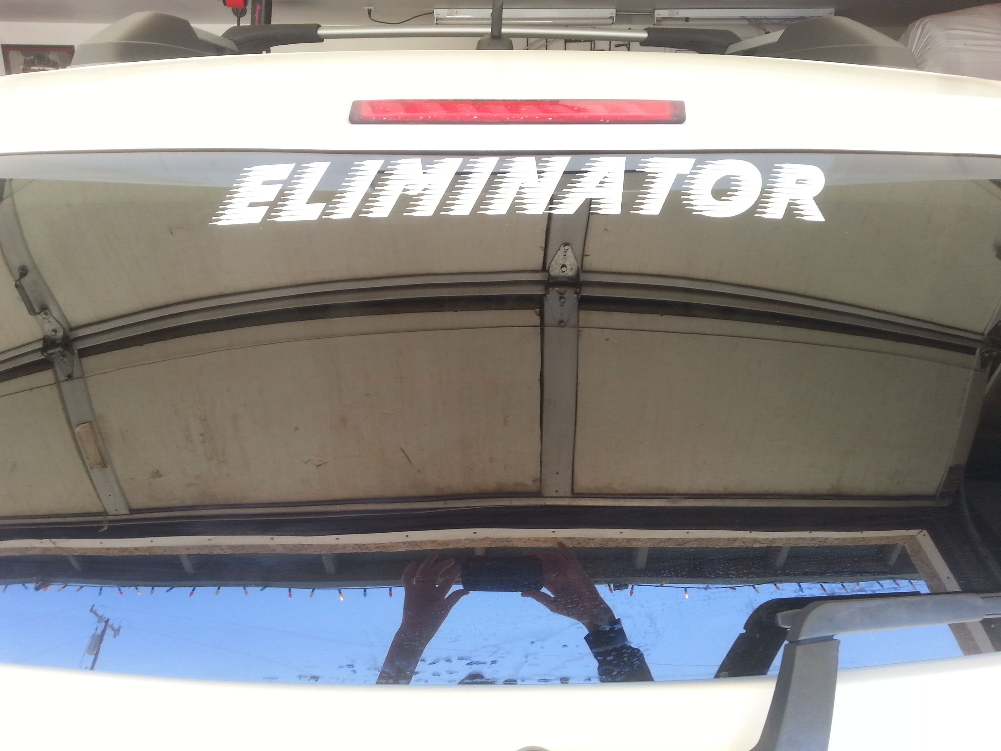 glittery decal. picture doesn't do it justice 