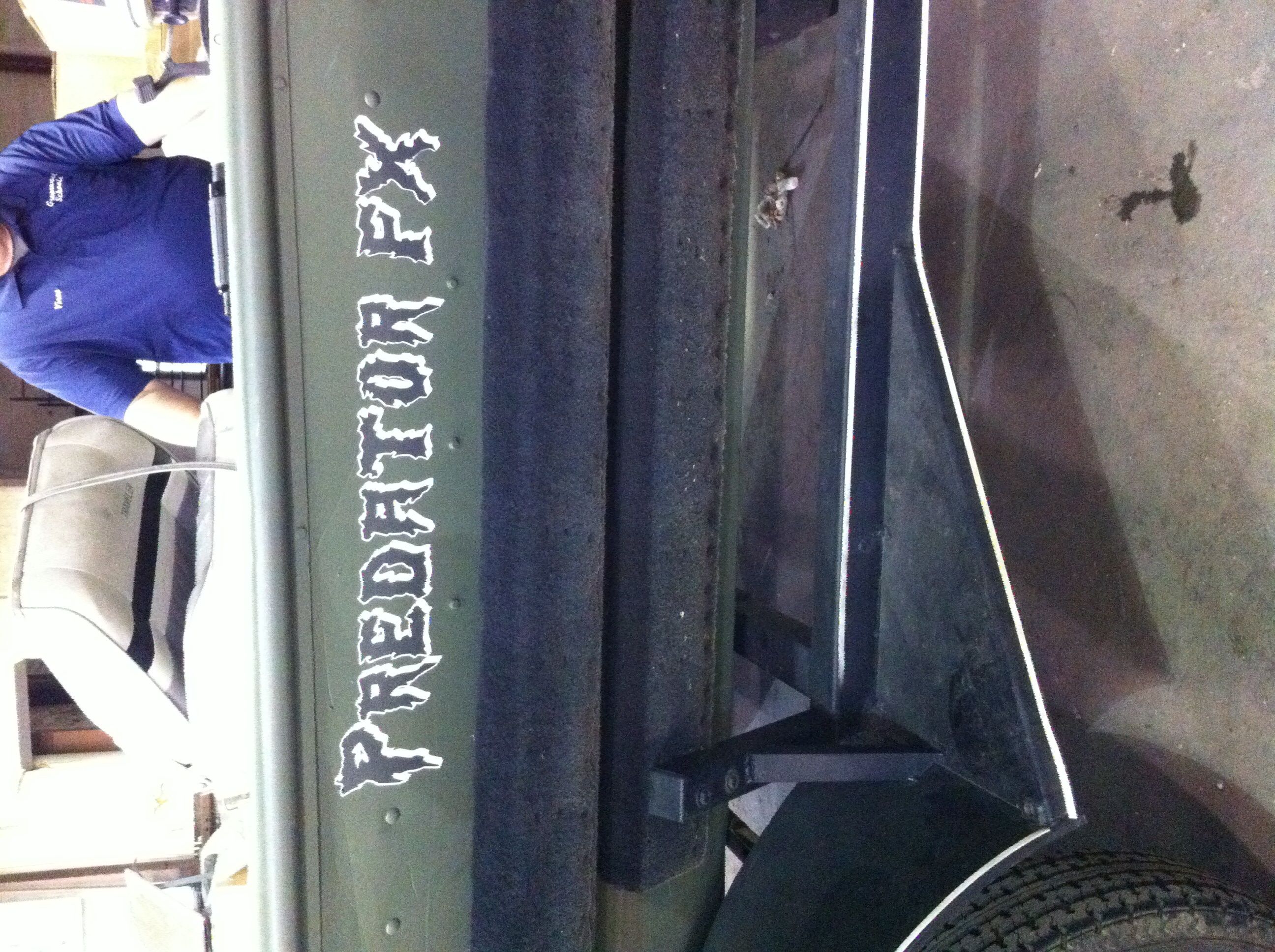 name on side of boat