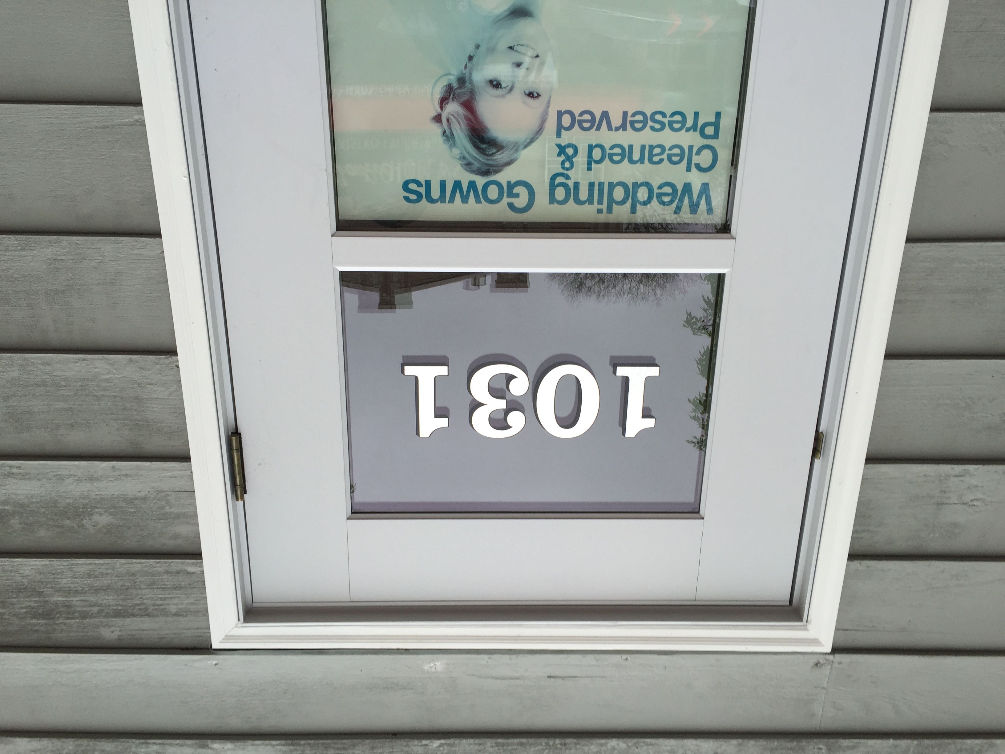 Transom Address Numbers