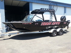 Here's a picture of my boat with your custom spinner decals , registration numbers , and Team Rpp