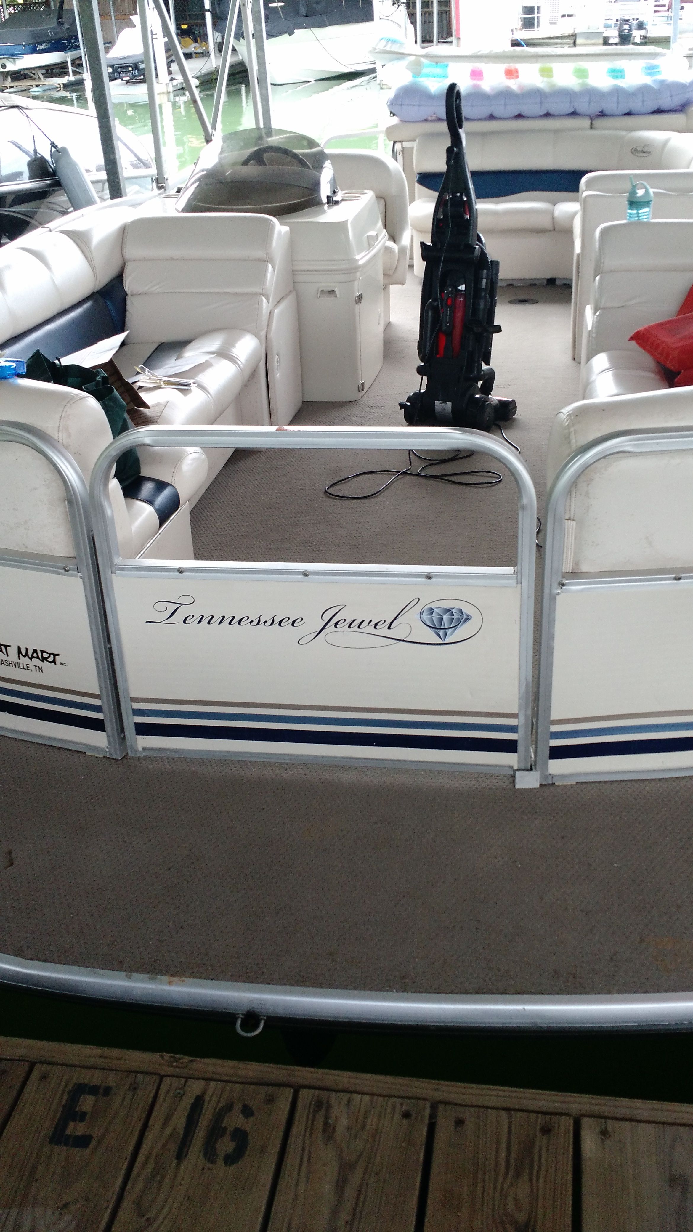 It looks wonderful!  Sorry about the vacuum in the background!  Clean up time on the boat!