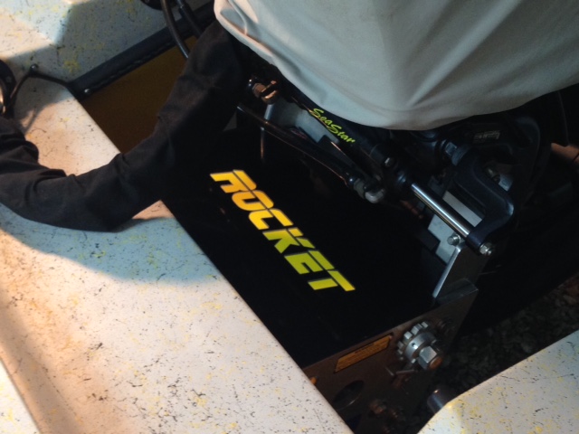 Decals on Rocket bass boat