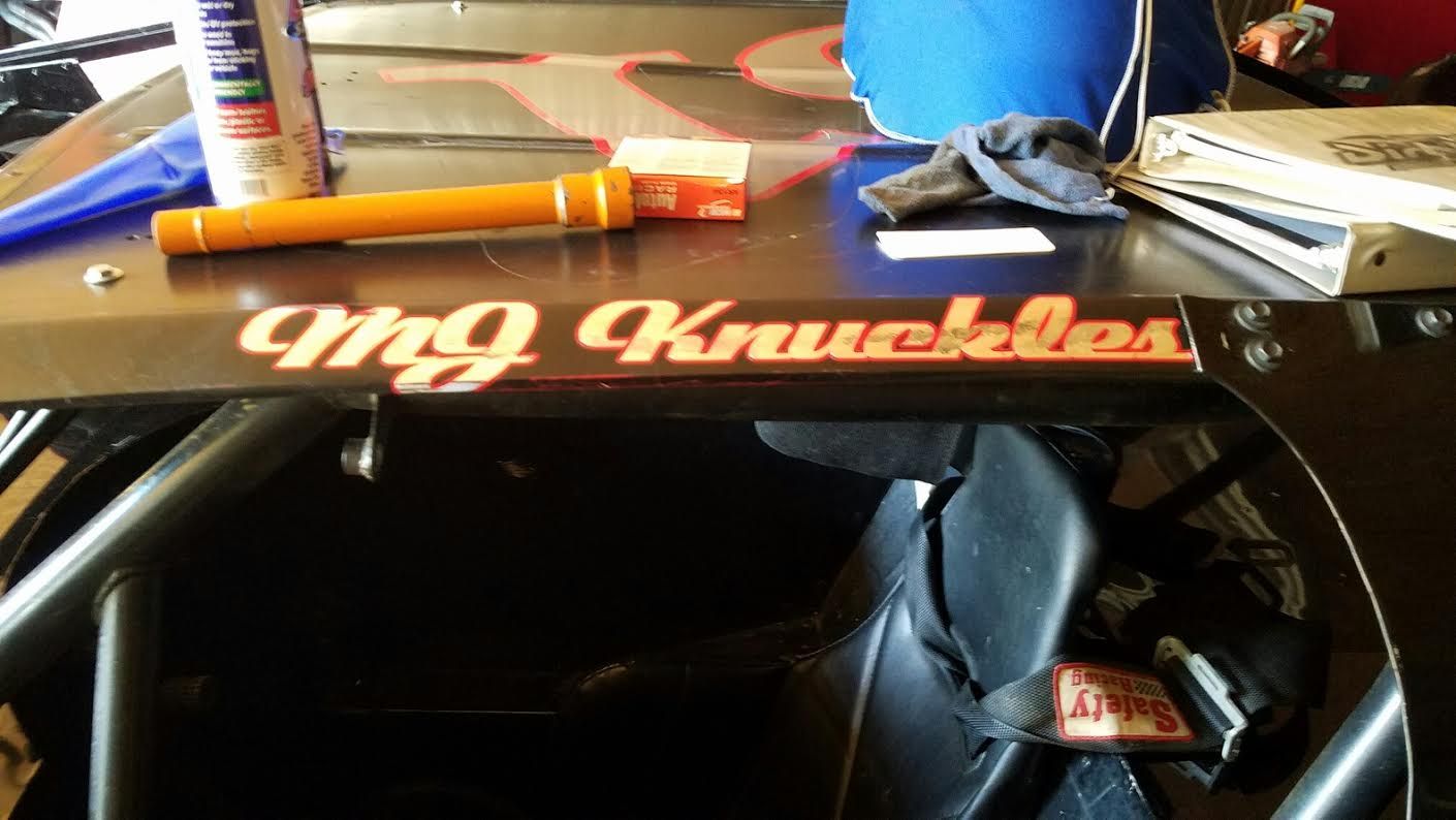 Letter Decal for Dirt Track Car
