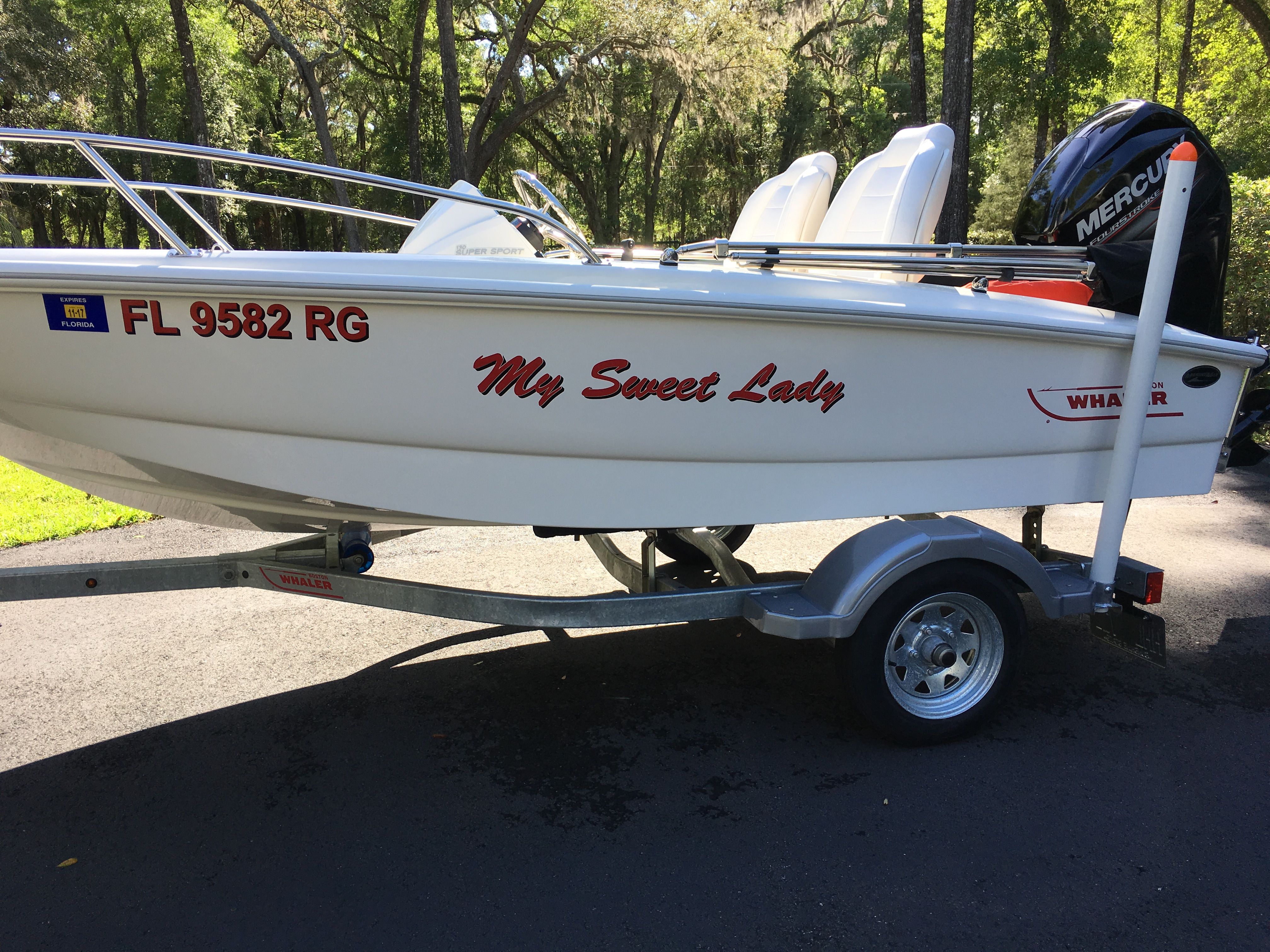 Boat  registration numbers to match boat name