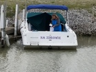 Rear of boat w/new name decal.