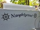 On my pontoon.
