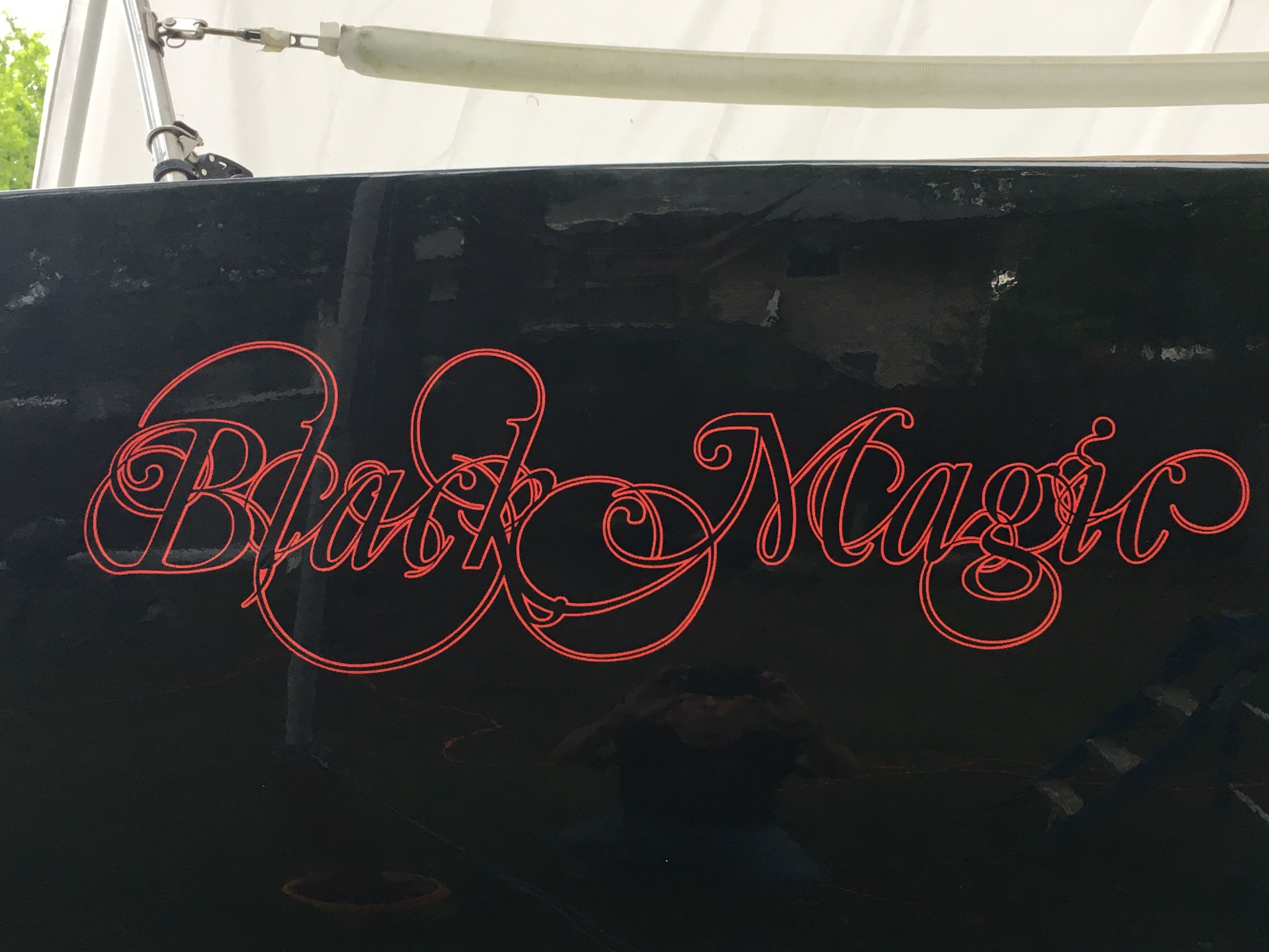 Boat Name on Aft Quarter