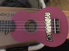  ukulele with Name of daughter with silver leaf
