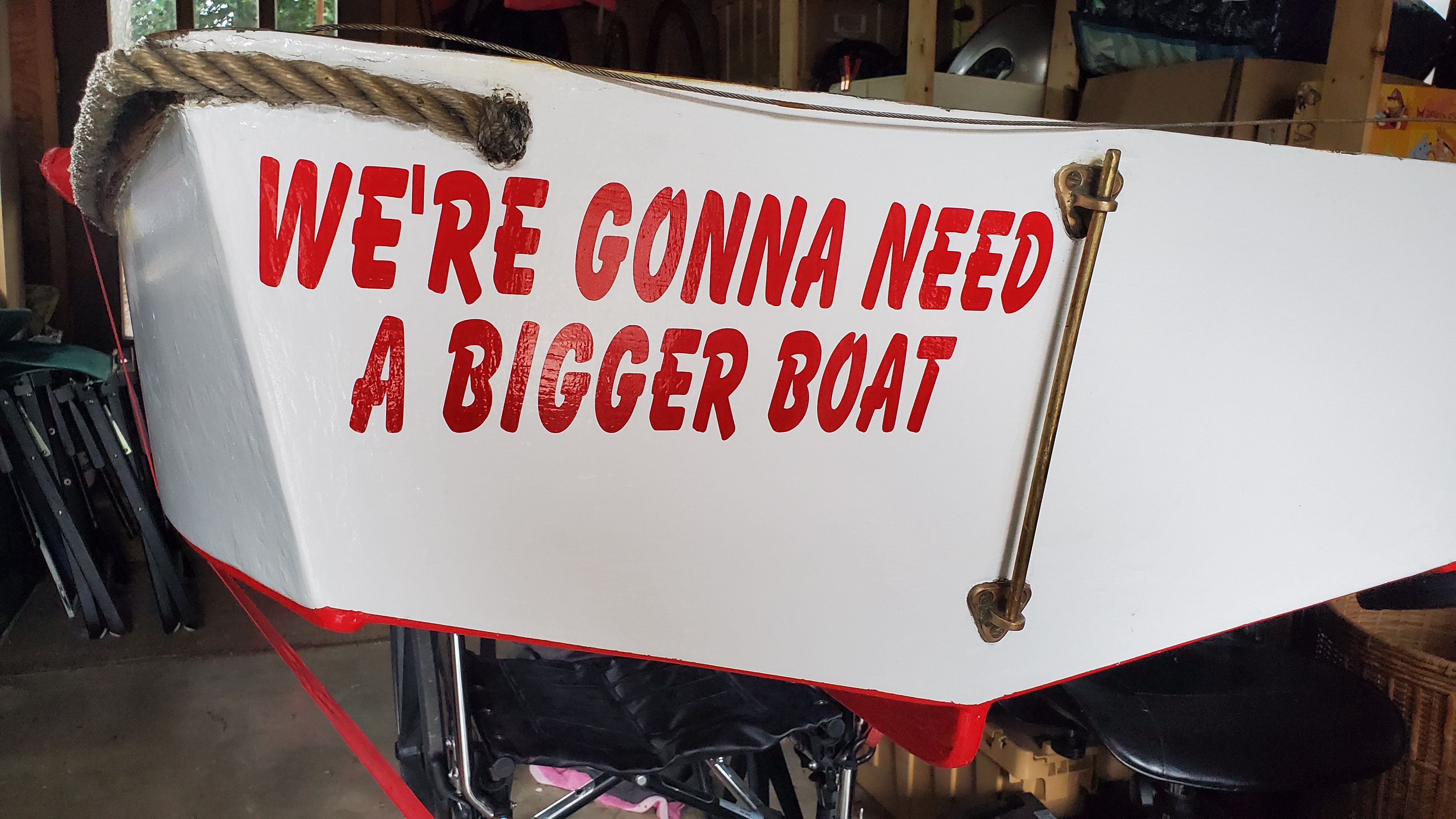 Freshly installed boat name!