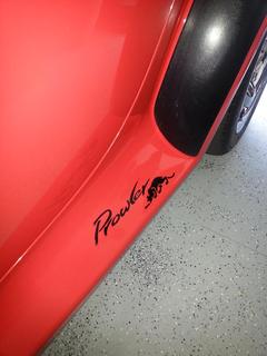 Decals placed on side panels on 1999 Plymouth Prowler