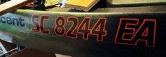 Registration Numbers on my Kayak